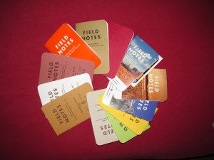 Field Notes notebooks...so many notebooks...